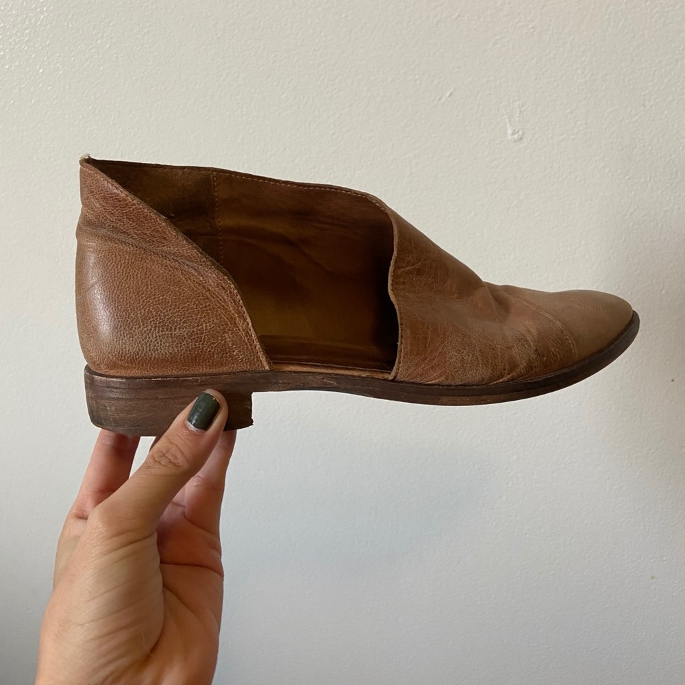 Leather Free People Royale Flat